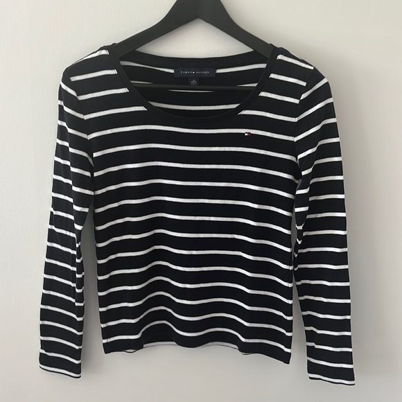 TOMMY HILFIGER | striped long sleeve tee - Picture 1 of 4